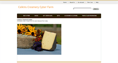 Desktop Screenshot of calkinscreamery.biz