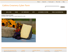 Tablet Screenshot of calkinscreamery.biz