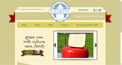 Desktop Screenshot of calkinscreamery.com