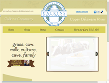 Tablet Screenshot of calkinscreamery.com